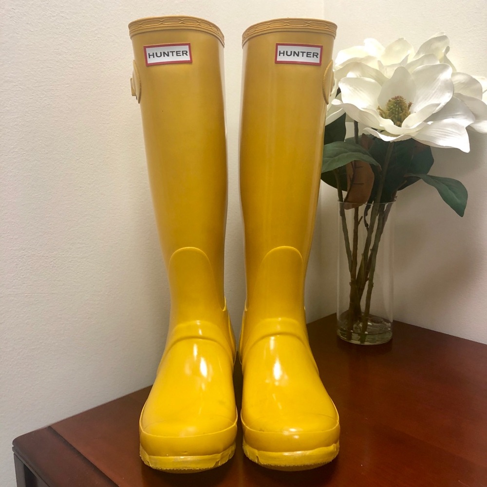 Yellow Hunter Rainboots